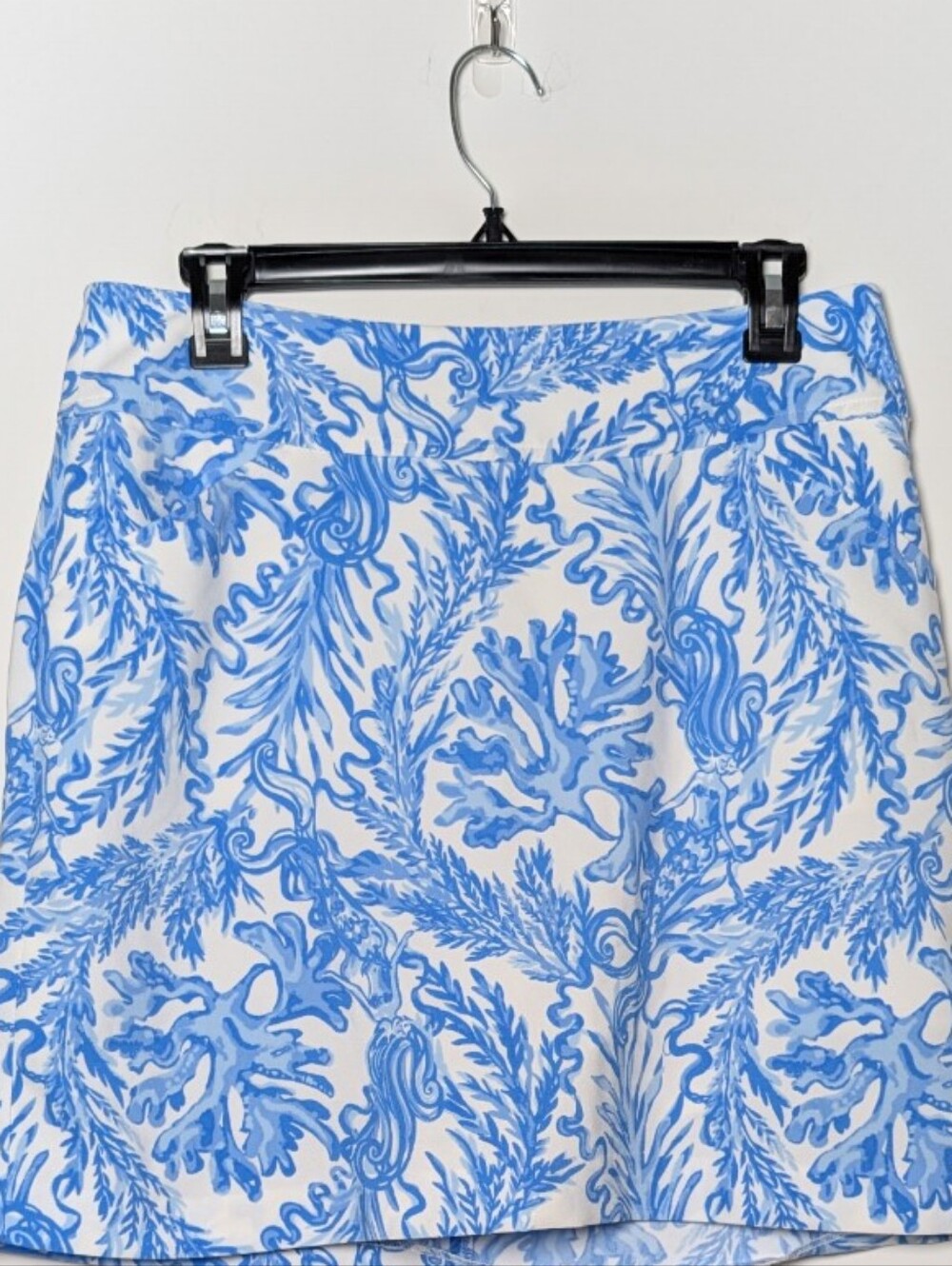 LILLY PULITZER JONAS HIGH WAISTED SKORT RESORT WHITE AQUA LOUNGE BLUE 6 - Picture 2 of 8